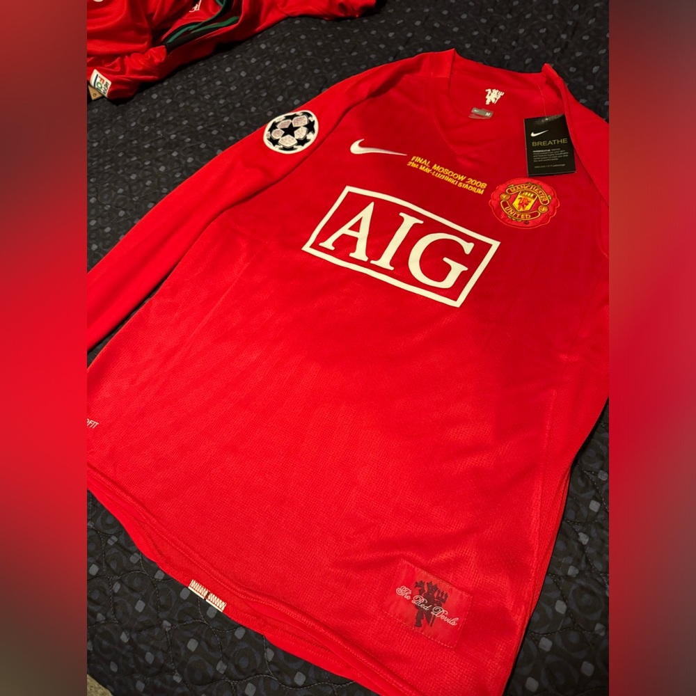 Cr7 cristiano ronaldo manchester united soccer jersey long sleeve brand new nike